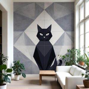 Low Poly Geometric Cat