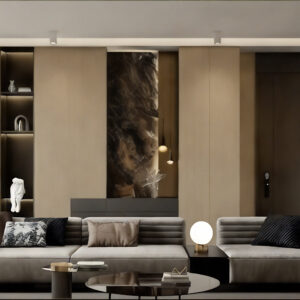 Wood Grain Carbon Crystal Wall Panel
